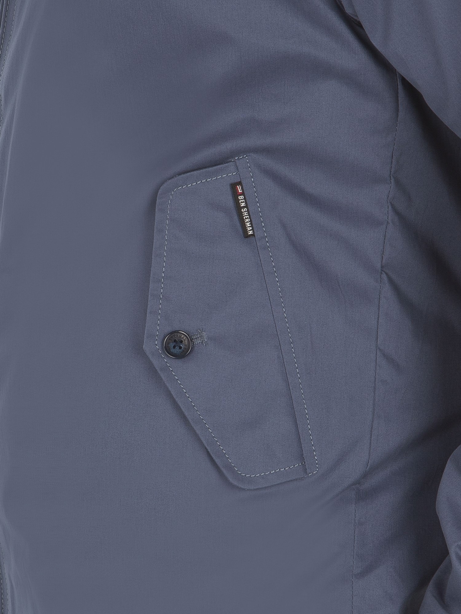 Blue Cotton Harrington Jacket