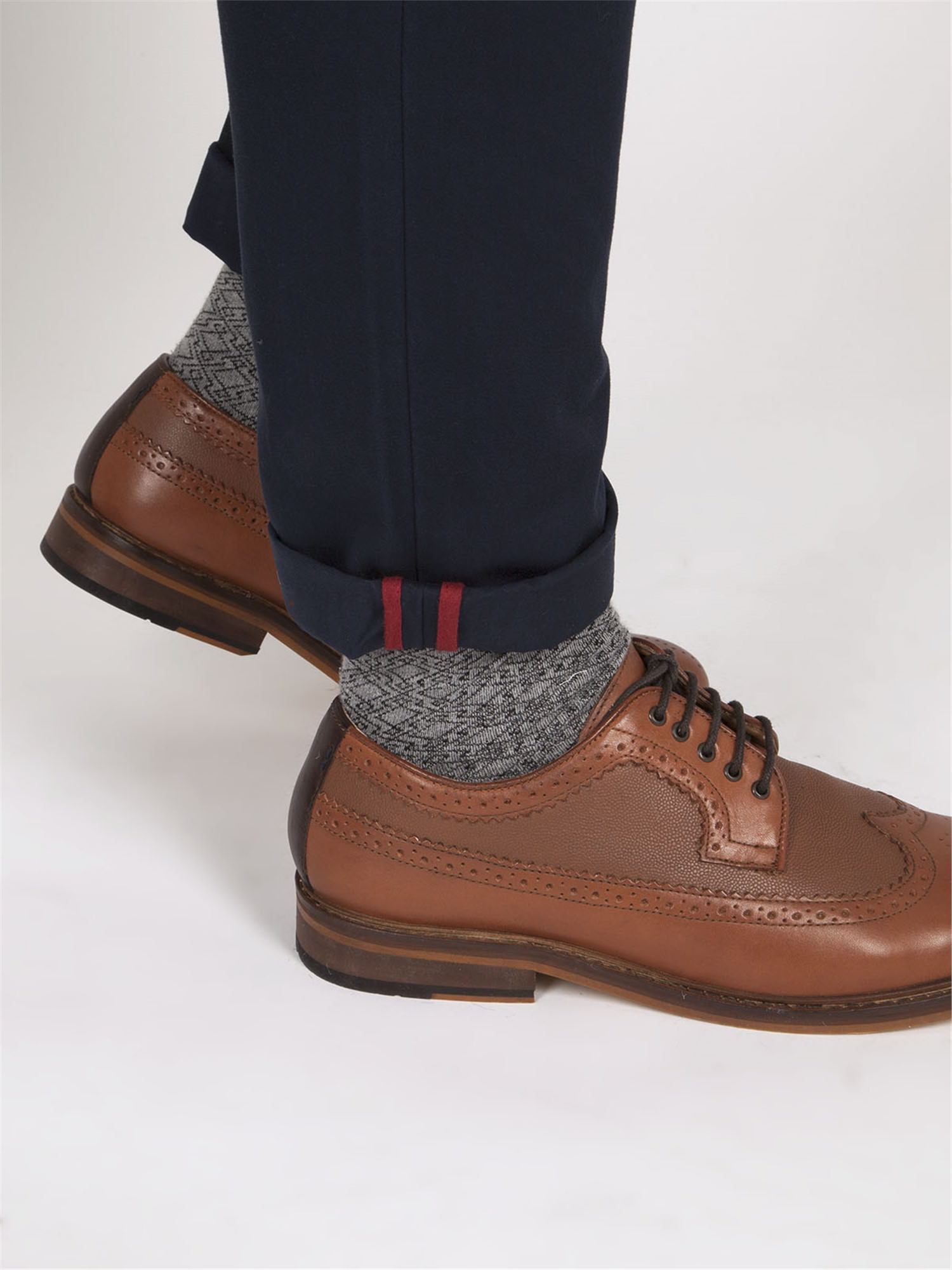 Men's Navy Blue Stretch Slim Fit Chinos | Ben Sherman | Est 1963