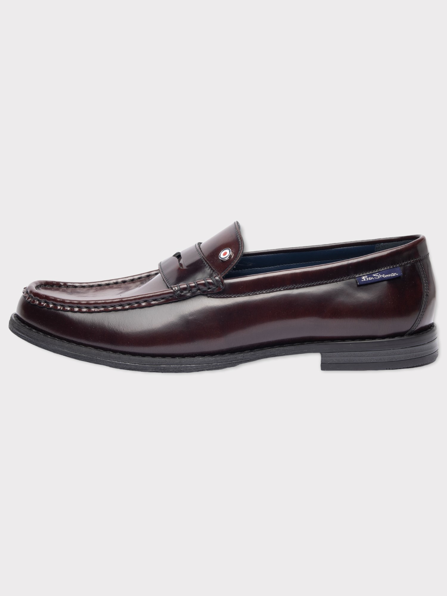 Burgundy Leather Loafer Shoes