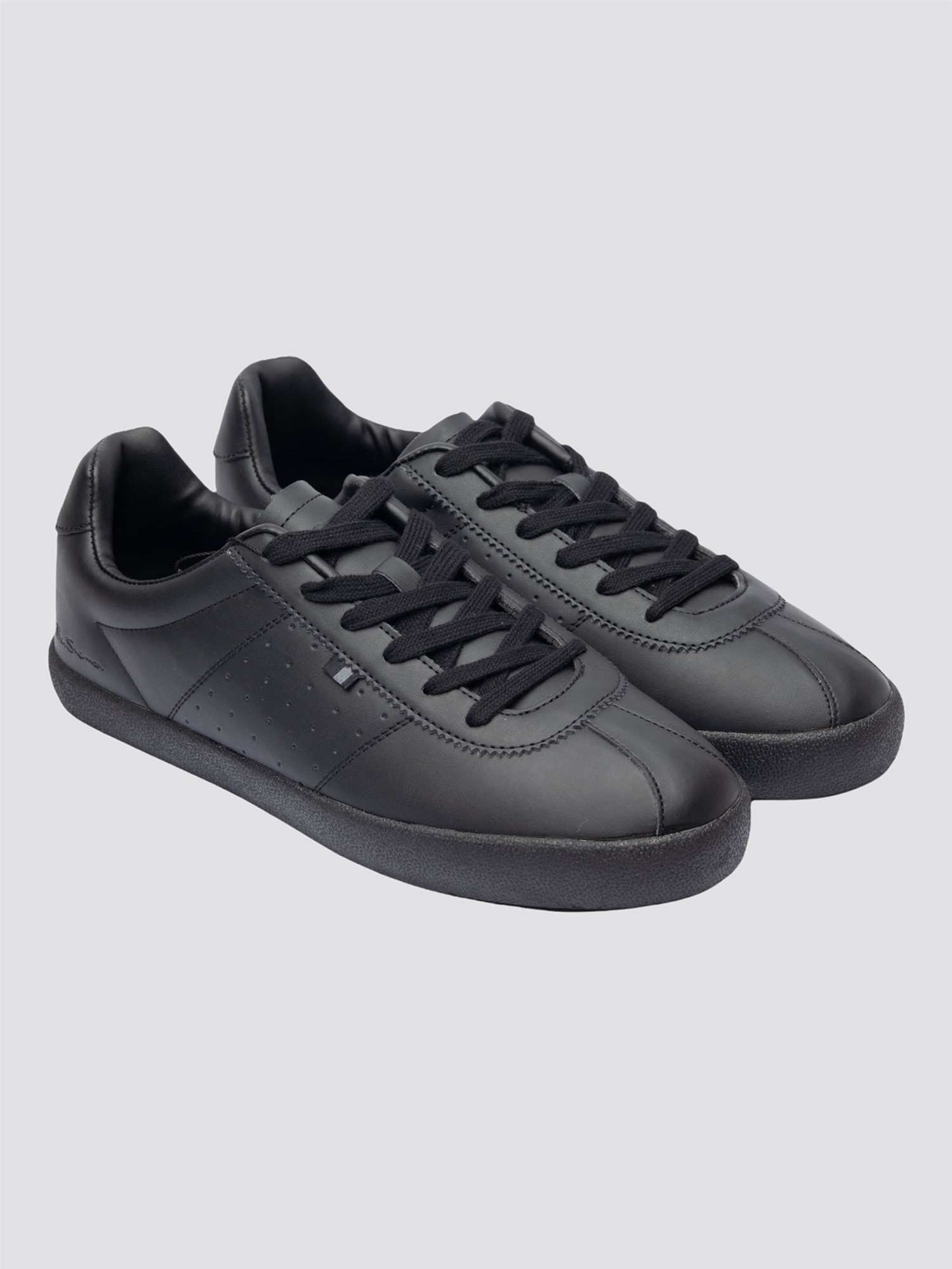 Black Faux Suede Trainers