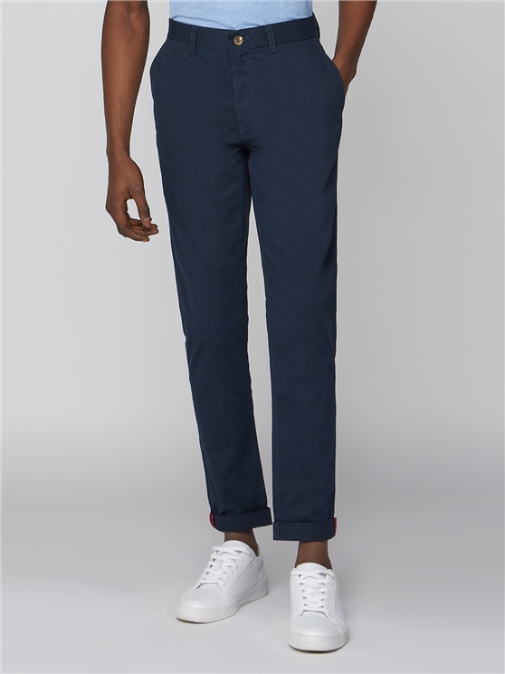 Navy Slim Fit Chinos