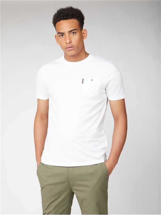 Plain Pocket T-Shirt - White