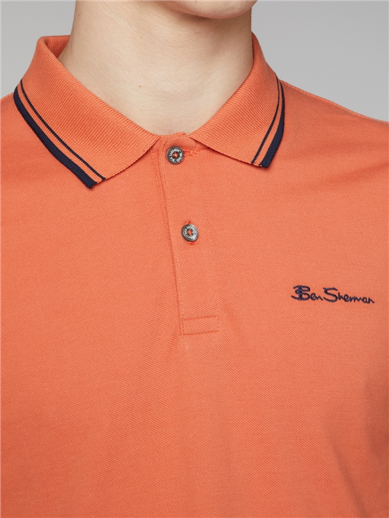 Signature Polo Shirt - Sunblush