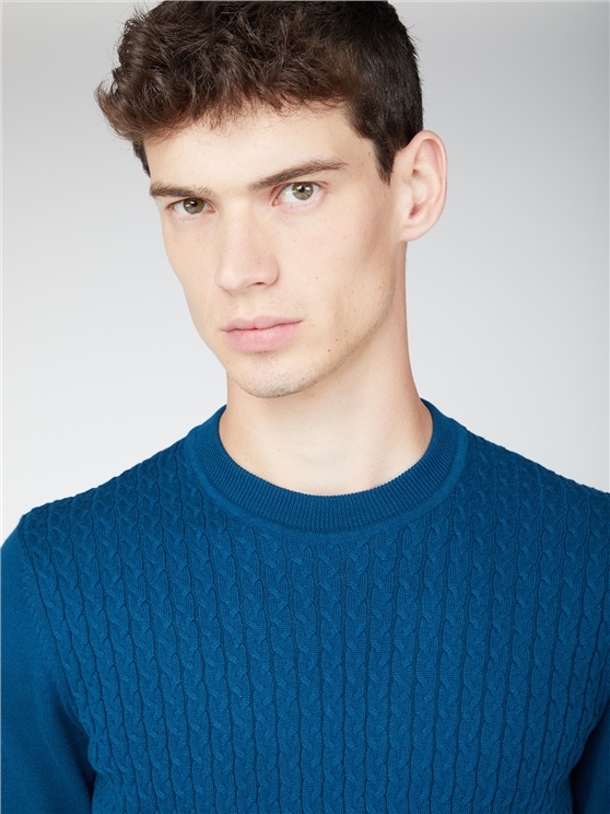 Textured Crew Neck Jumper