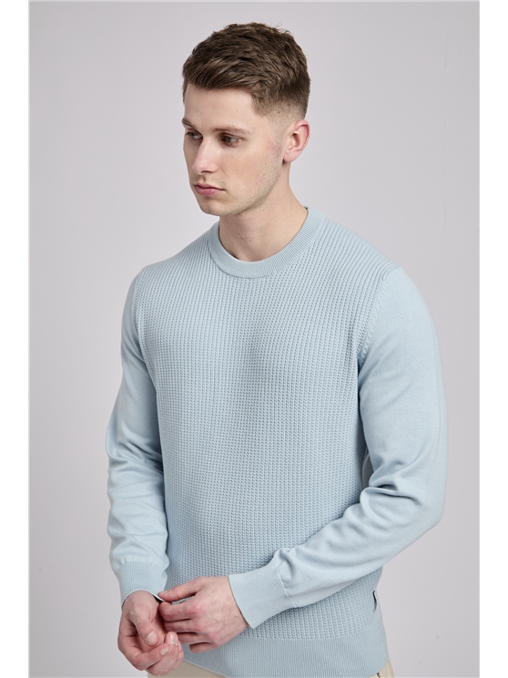 Textured Front Crew