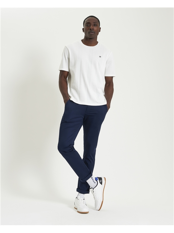 Textured Vertical Stripe Tee
