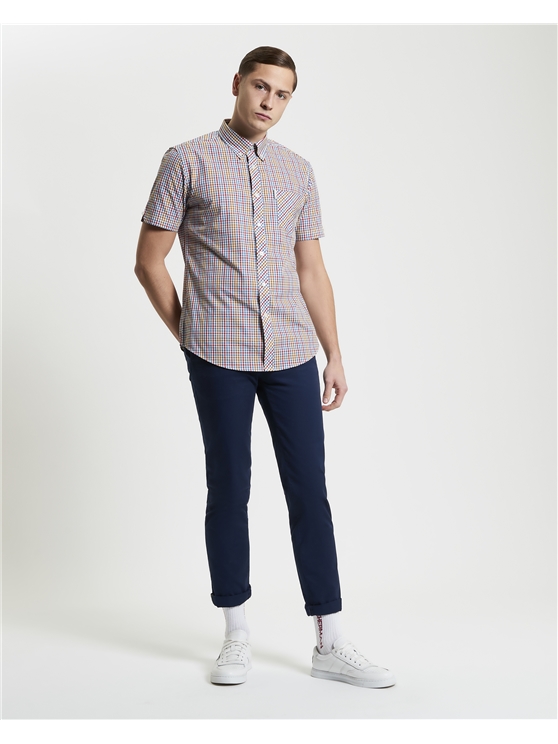 Short Sleeve Mini Gingham Shirt