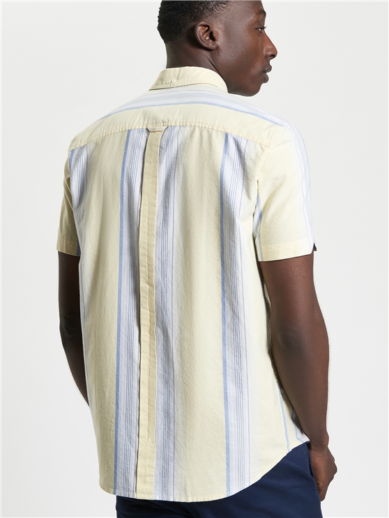 Short Sleeve Oxford Stripe Shirt
