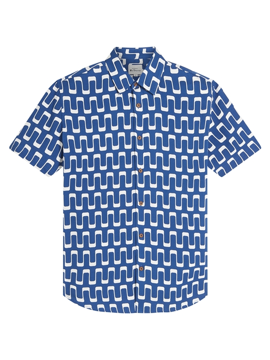 Short Sleeve Jazz Print Shirt