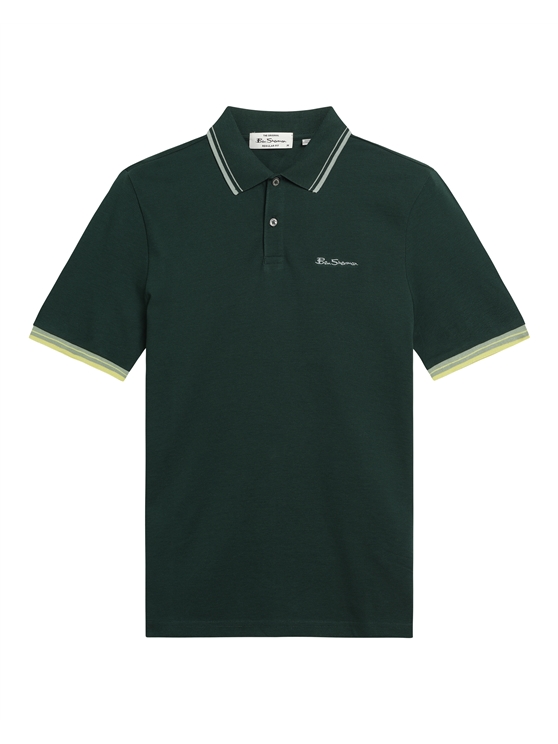 Signature Pique Polo in Forest