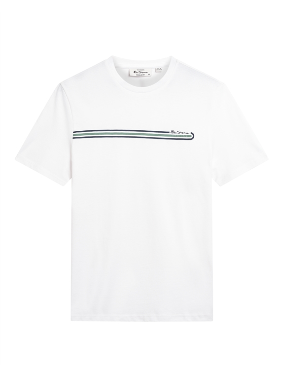 Core Stripe Tee in White