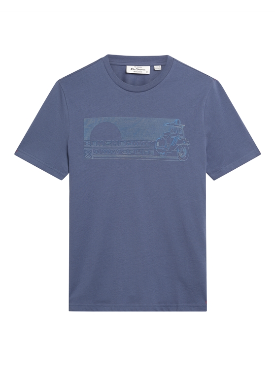 A Way Of Life Tee in Indigo