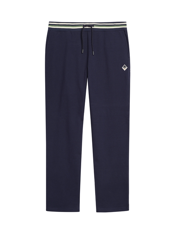 Tipped Jersey Jogger in Dark Navy