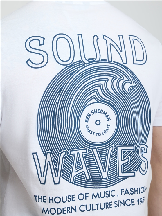 Ocean Record Tee in White