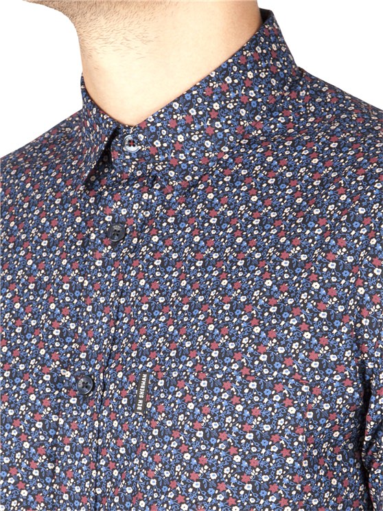 Slim Fit Micro Floral Shirt