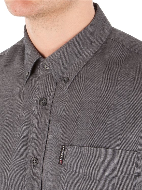 Long Sleeve Brushed Plain Shirt