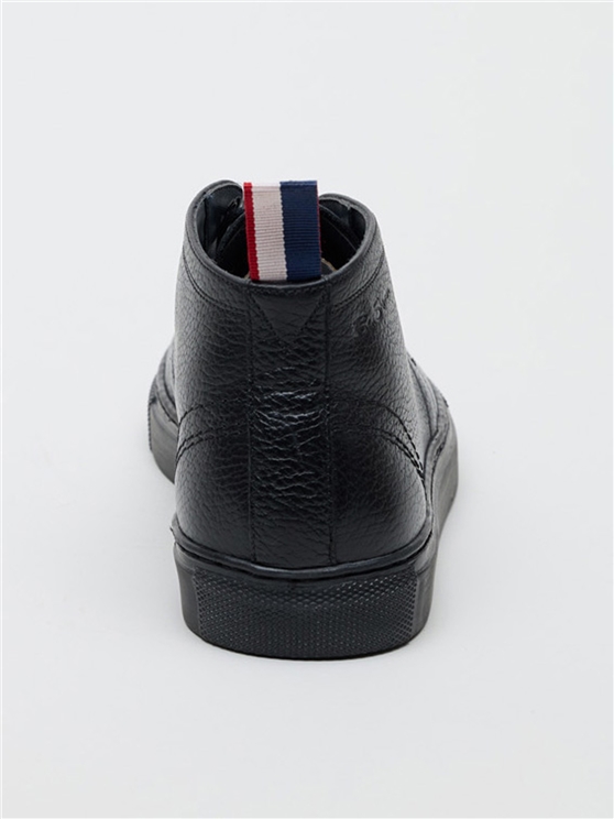 Parka Boot Black Milled Leather 